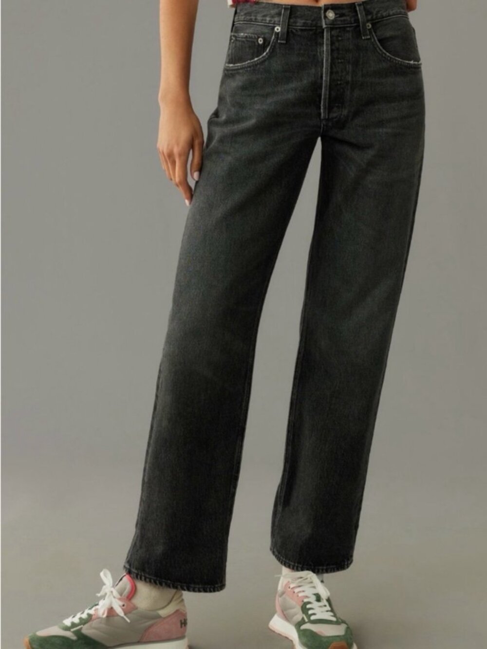 Agolde Fran Jeans Black